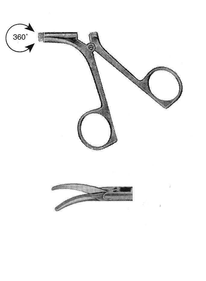 İZOLESİZ MAKAS R MODEL SAPLI  ÇAP : 5MM L:36CM